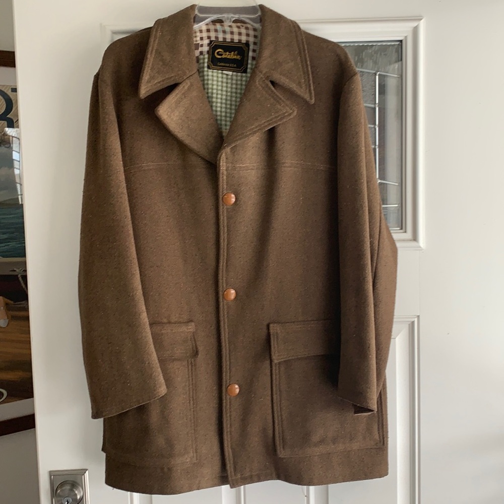 Vintage Twill Pea Coat Jacket